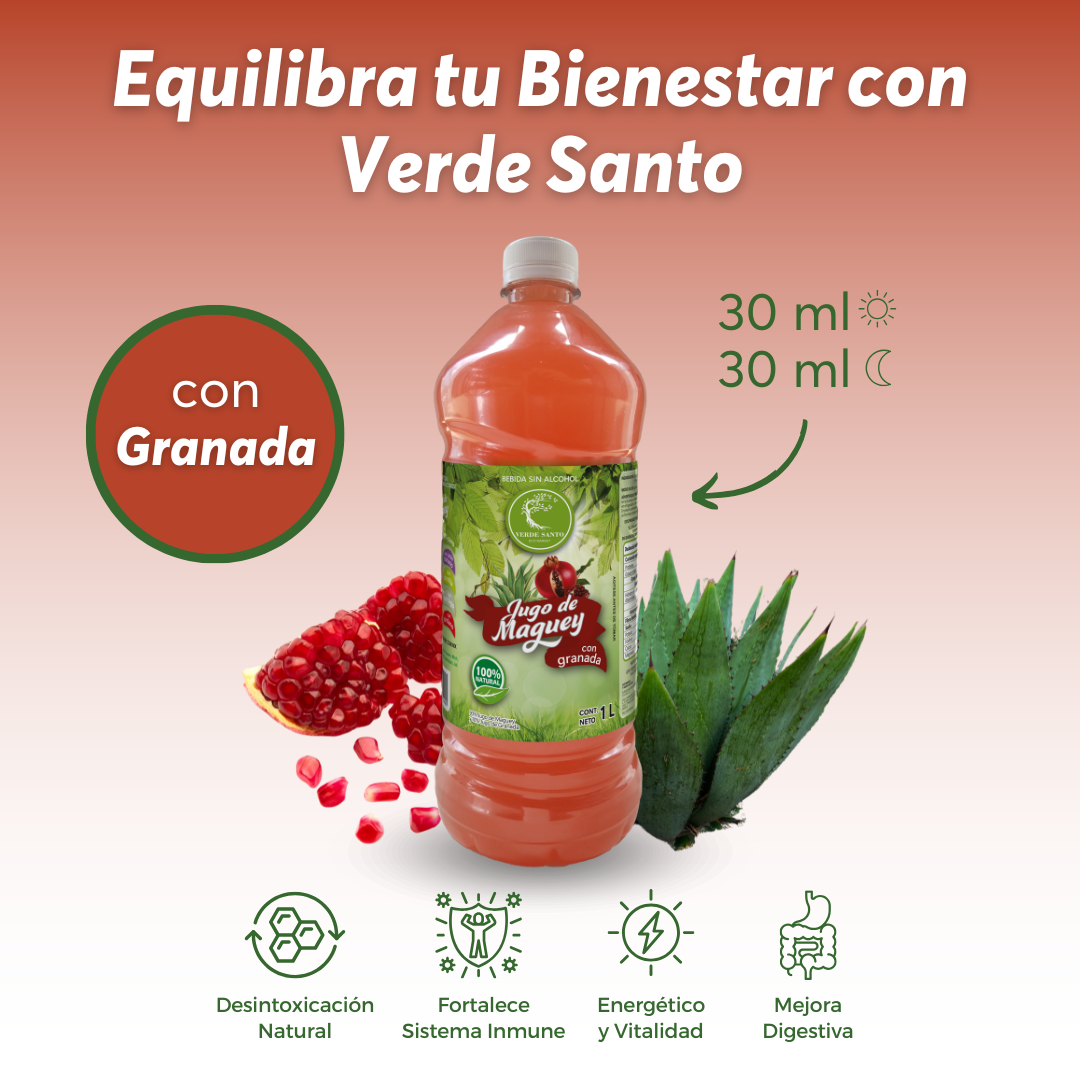 Jugo de Maguey con Granada